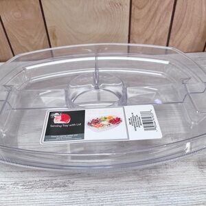 Clear Serving Tray with Lid